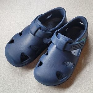Blue Sandals with Ventilation and Secure Strap
